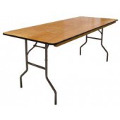 30 Inch X 72 Inch Folding Plywood Banquet Table - 20 Units