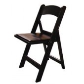 Black Resin Folding Chair - 4 Units