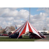 Celina TP Series Pole Tent with Striped Top - 52ft Diameter